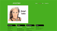 Desktop Screenshot of jennyssalon.com