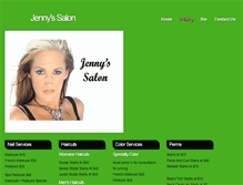 Tablet Screenshot of jennyssalon.com